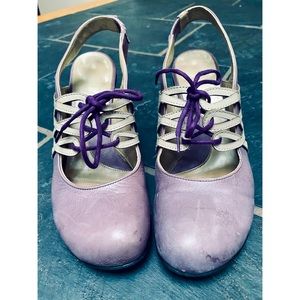 John Fluevog — Bellevue Sally Skull [purple/cream, size 6]